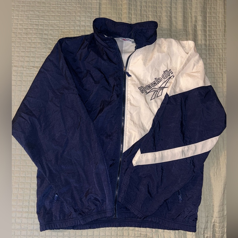 Vintage Reebok windbreaker with packable hoodie